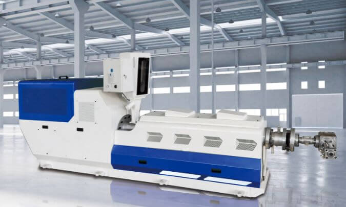 高產量塑膠擠出機適用於各種材料，如LDPE、HDPE、PP、EVA、PA、EVOH