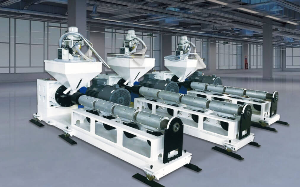 plastic extruder for water cooling blown film line