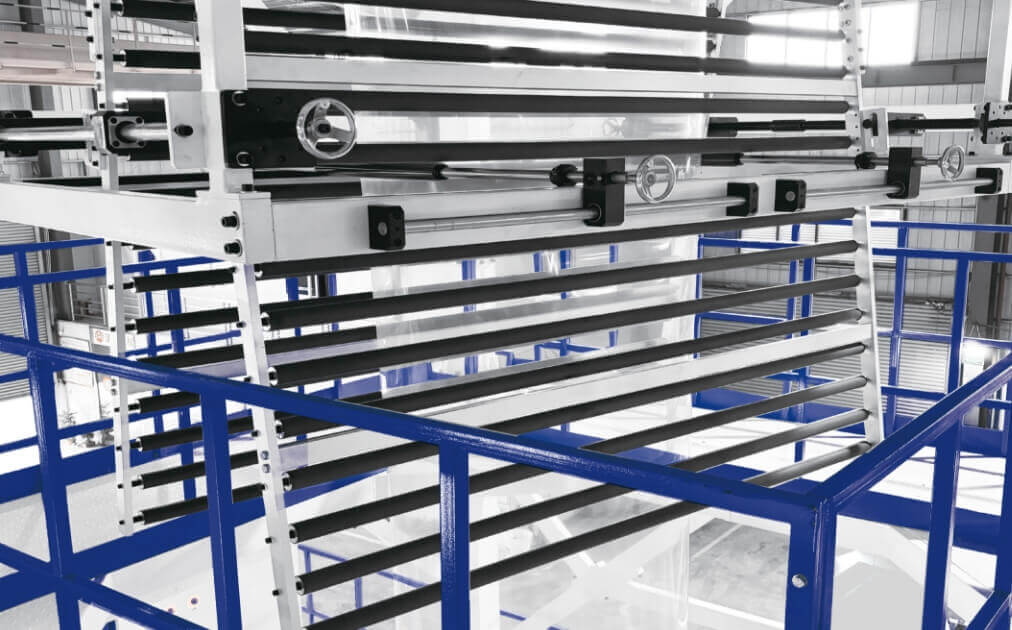 blown film line bubble stability cage
